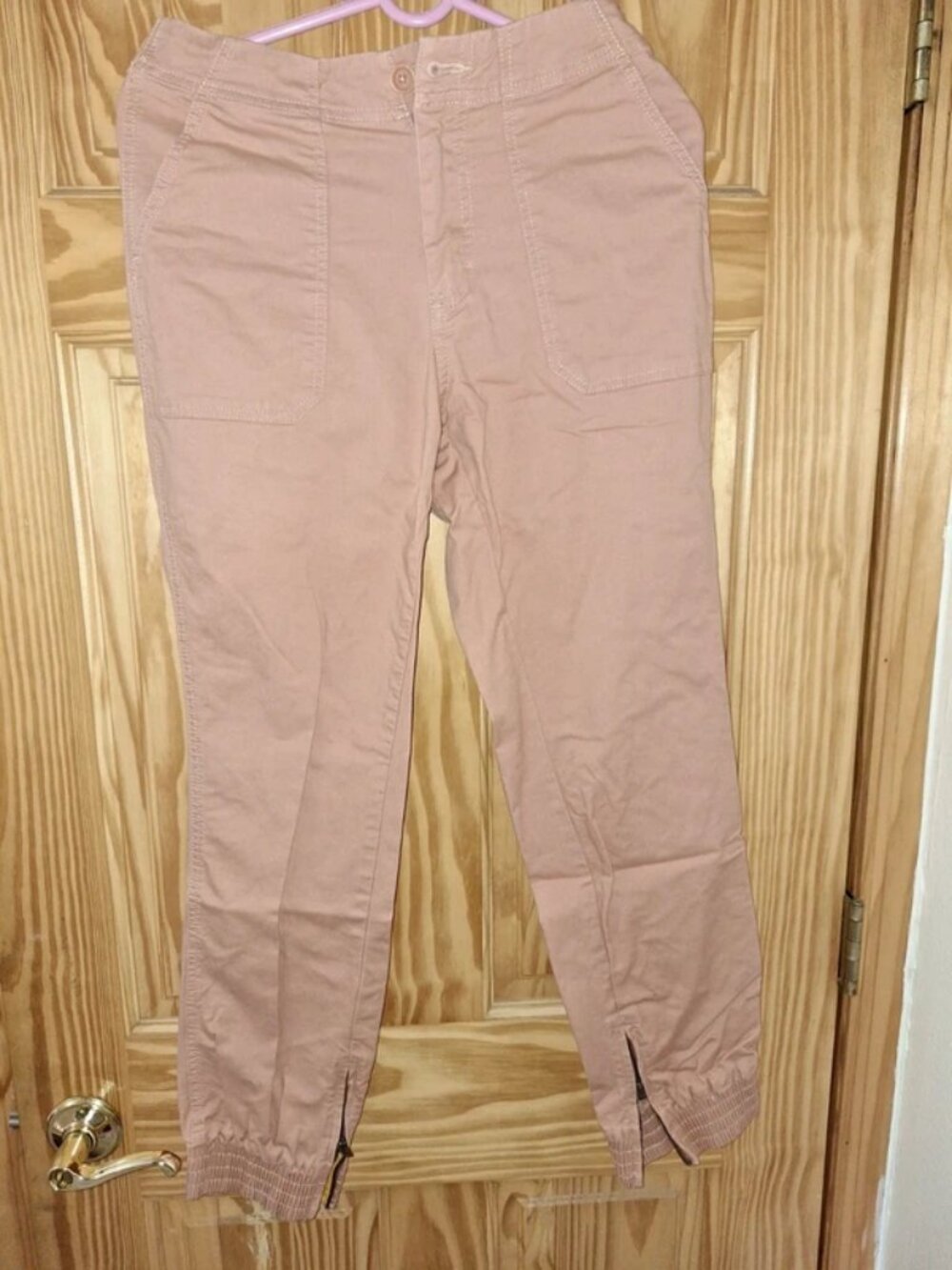 100% Cotton Twill Pants - Color is Coral